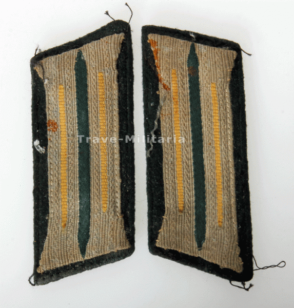 Wehrmacht Heer Paar Kragensiegel für Mannschaften Nachrichtentruppe