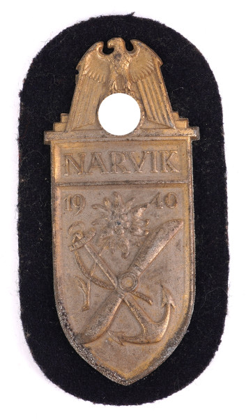 Narvikschild in Gold der Kriegsmarine