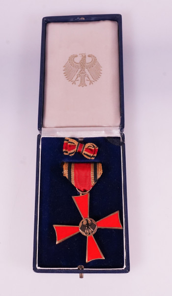 BRD Bundesverdienstkreuz am Bande im Etui