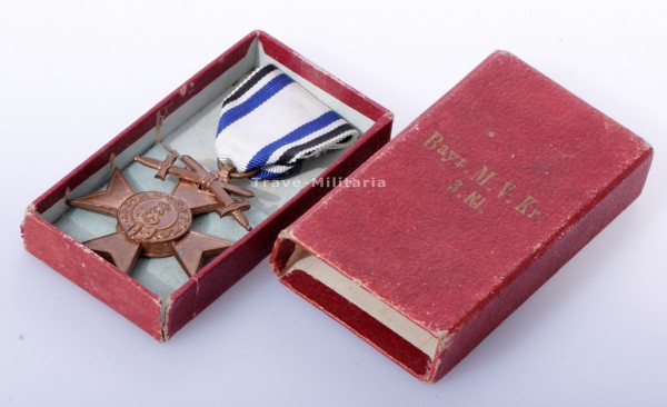 Bayern - Militärverdienstkreuz 3.Klasse mit Schwertern im Etui