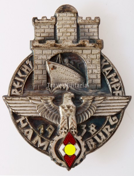 Abzeichen der HJ Reichskampf Hamburg 1938