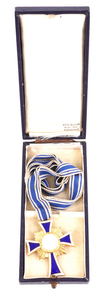 Ehrenkreuz der Deutschen Mutter in Gold im Etui