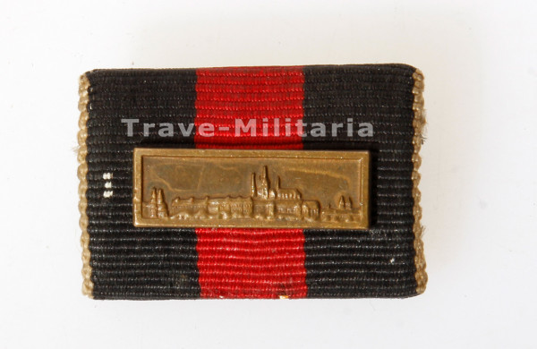 Bandspange Medaille zur Erinnerung an den 1.Oktober 1938 mit Spange Prager Burg