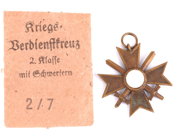 Kriegsverdienstkreuz 2. Klasse mit Schwertern mit Tüte