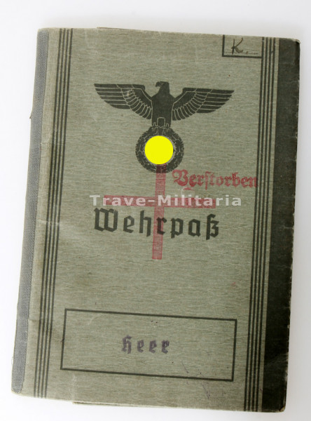 Wehrpass Kittler Feldgendarm Ortskommandantur 370