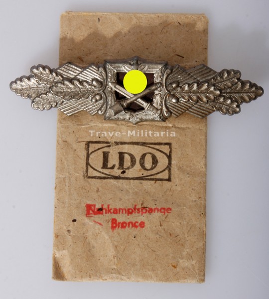 Nahkampfspange in Bronze mit LDO-Verkaufstüte
