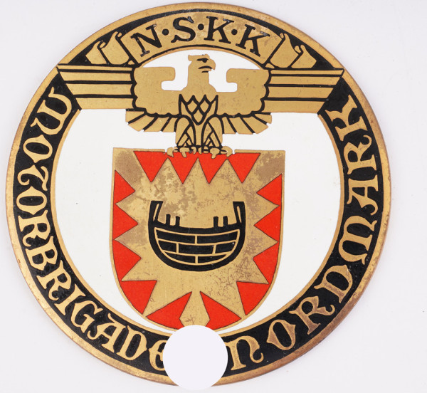 NSKK Teilnehmerplakette Motorbrigade Nordmark