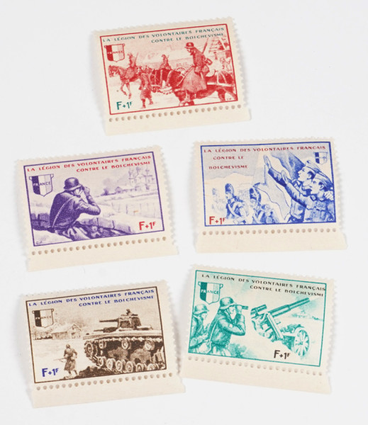Set Briefmarken Französische Freiwilligen Legion