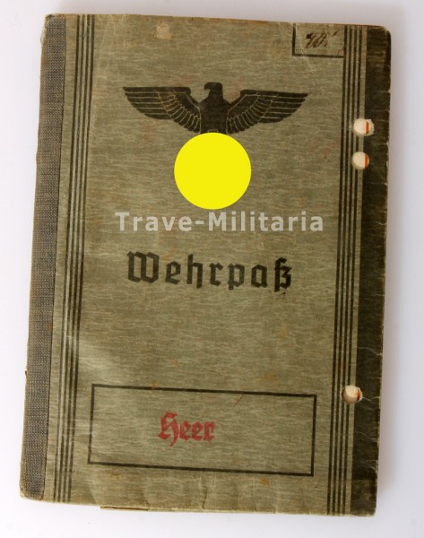 Wehrpass Winkler Inf. Regt. 449/137 I.D. Entlassung 1941