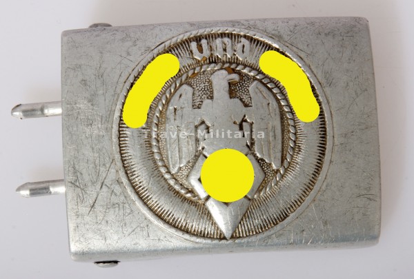 HJ Hitlerjugend Koppelschloss Variante Patent- Hakenfang