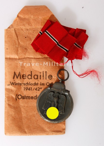 Medaille Winterschlacht im Osten 1941/42 mit Tüte