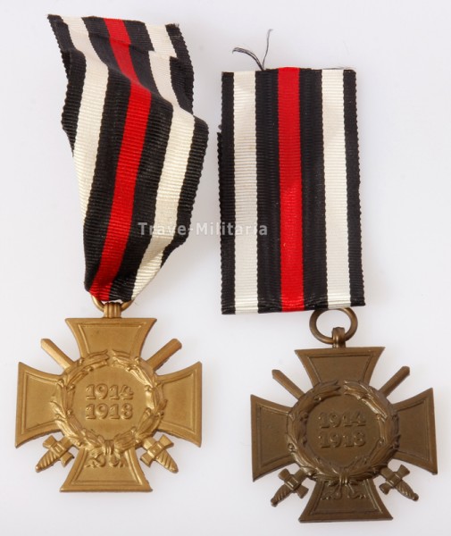 2x Ehrenkreuz für Frontkämpfer
