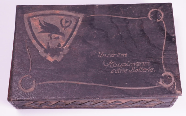 Luftwaffe handgeschnitze Schatulle