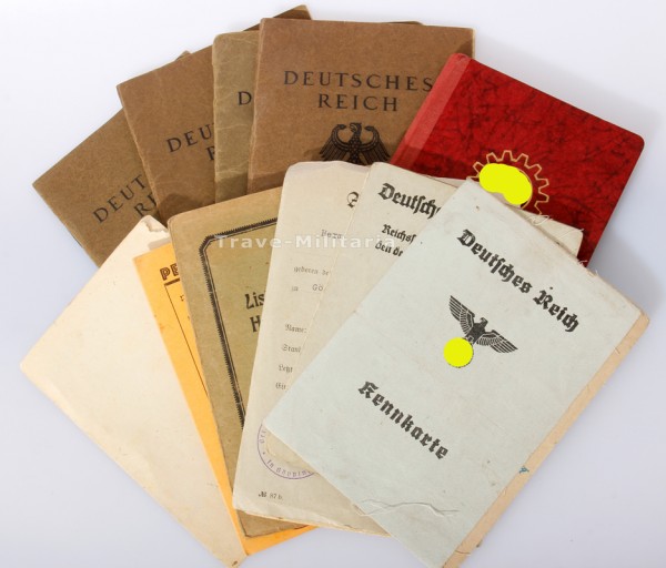 Diverse Pässe und Ausweise 3. Reich