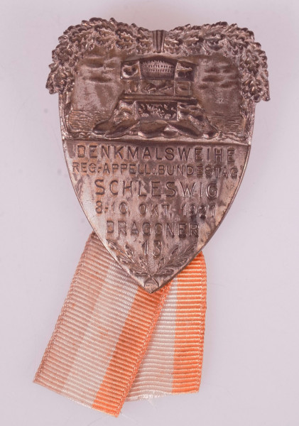 Veranstaltungsabzeichen Denkmalsweihe Schleswig 1927 Dragoner 13