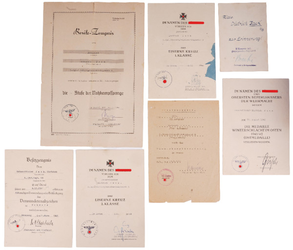 Urkundengruppe Jack Panzergrenadier-Regiment 8
