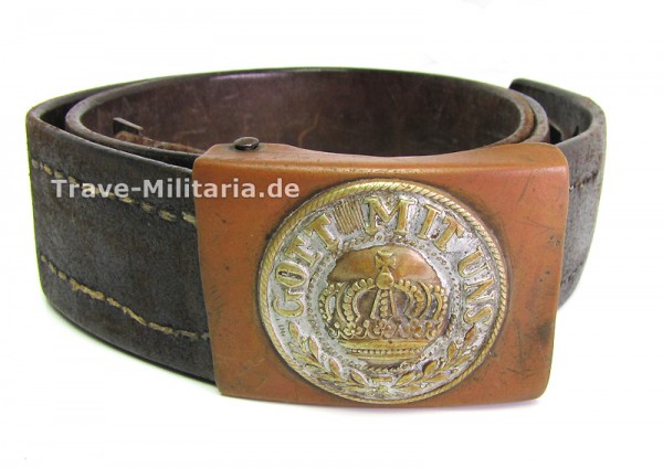 Lederkoppel mit Koppelschloss Gott mit uns 1. Weltkrieg