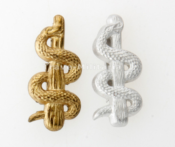 Wehrmacht Heer 2 Auflagen für Schulterklappen Arzt