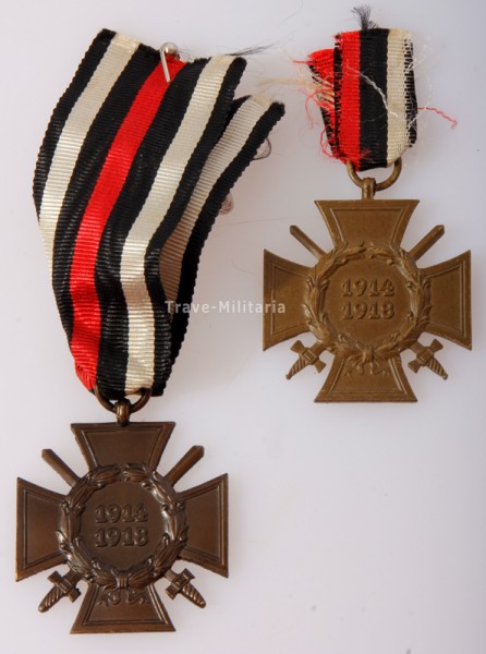 2x Ehrenkreuz für Frontkämpfer