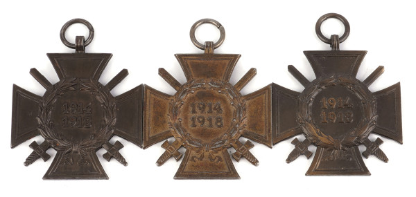 3x Ehrenkreuz für Frontkämpfer