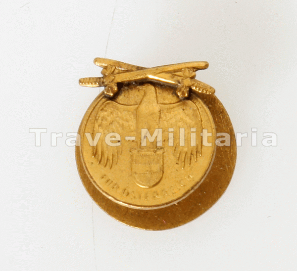 Österreich Miniatur Kriegserinnerungsmedaille mit Schwertern 1914/18