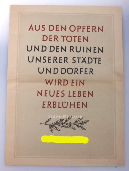 Heldengedenkblatt 1944