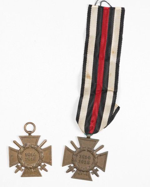 2x Ehrenkreuz für Frontkämpfer