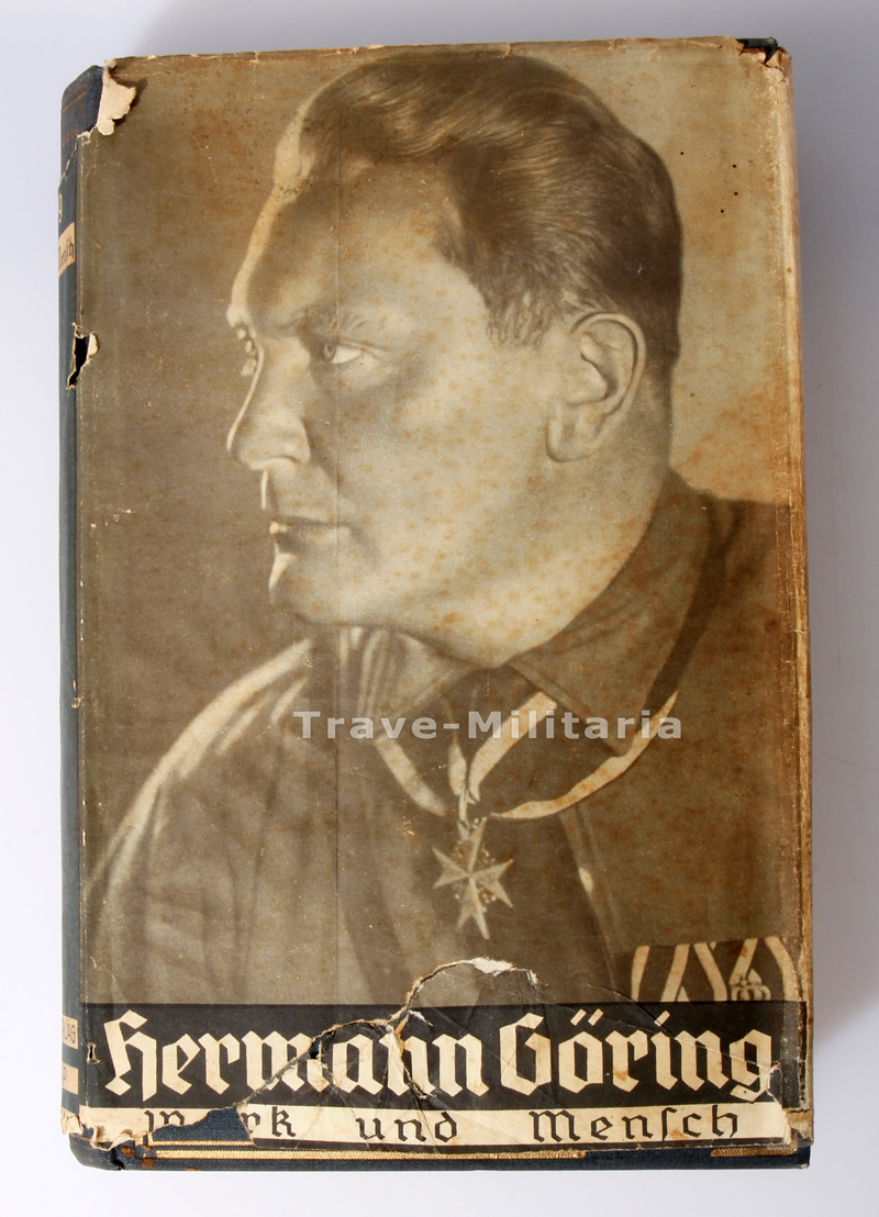 Buch Hermann Göring Werk und Mensch mit Widmung Archiv Trave