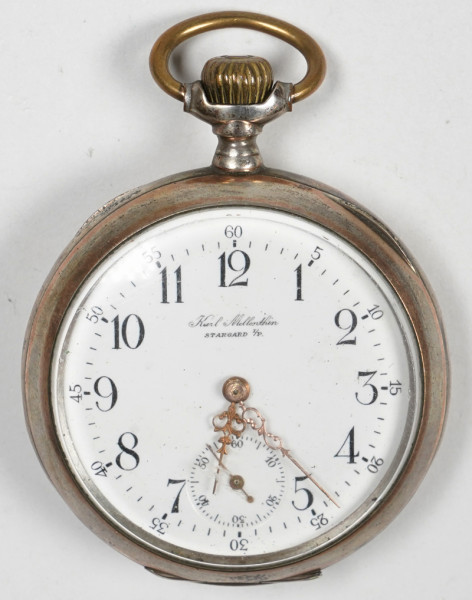 Taschenuhr als Kriegserinnerung "Flandern 14/15"