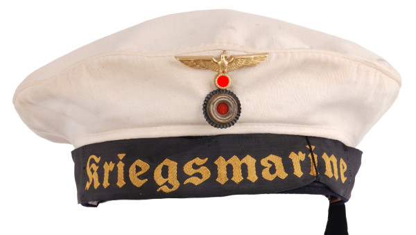 Weiße Tellermütze der Kriegsmarine